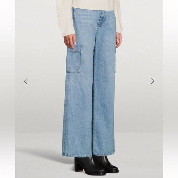 FRAME Genoa Wide Leg Carpenter High Rise Jean - Picture 6 of 14